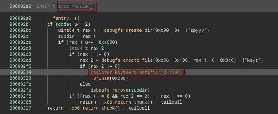 register_keyboard_notifier called inside init_module